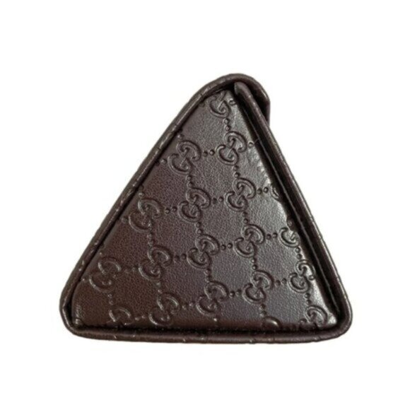 Gucci Brown GG Monogram Triangular Glasses Hard Case - Unisex 🇮🇹 - Picture 2 of 6